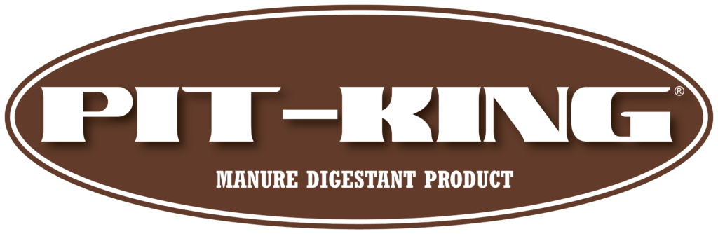 Pit-King logo with brown background