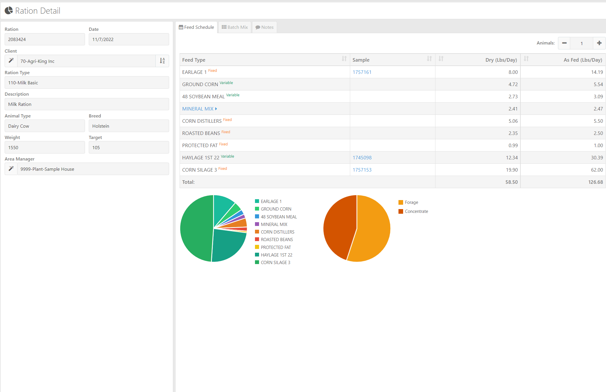 Sample Ration 1 Final